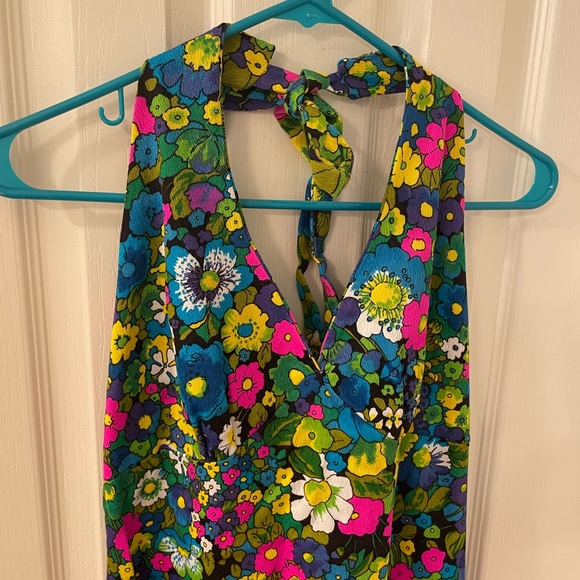 Vintage tagless halter Dress Muumuu. - Picture 2 of 3